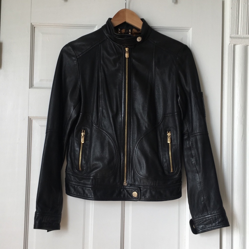 Black Leather Motorcycle Jacket